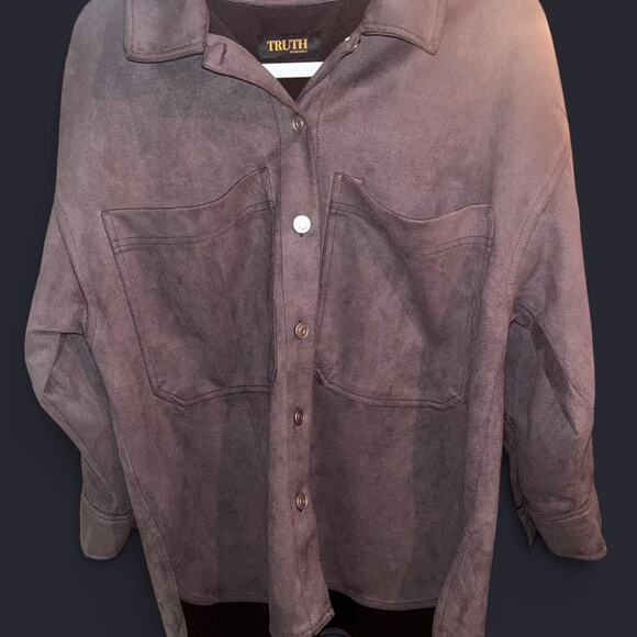 Truth by Republic brown shacket - Picture 1 of 4